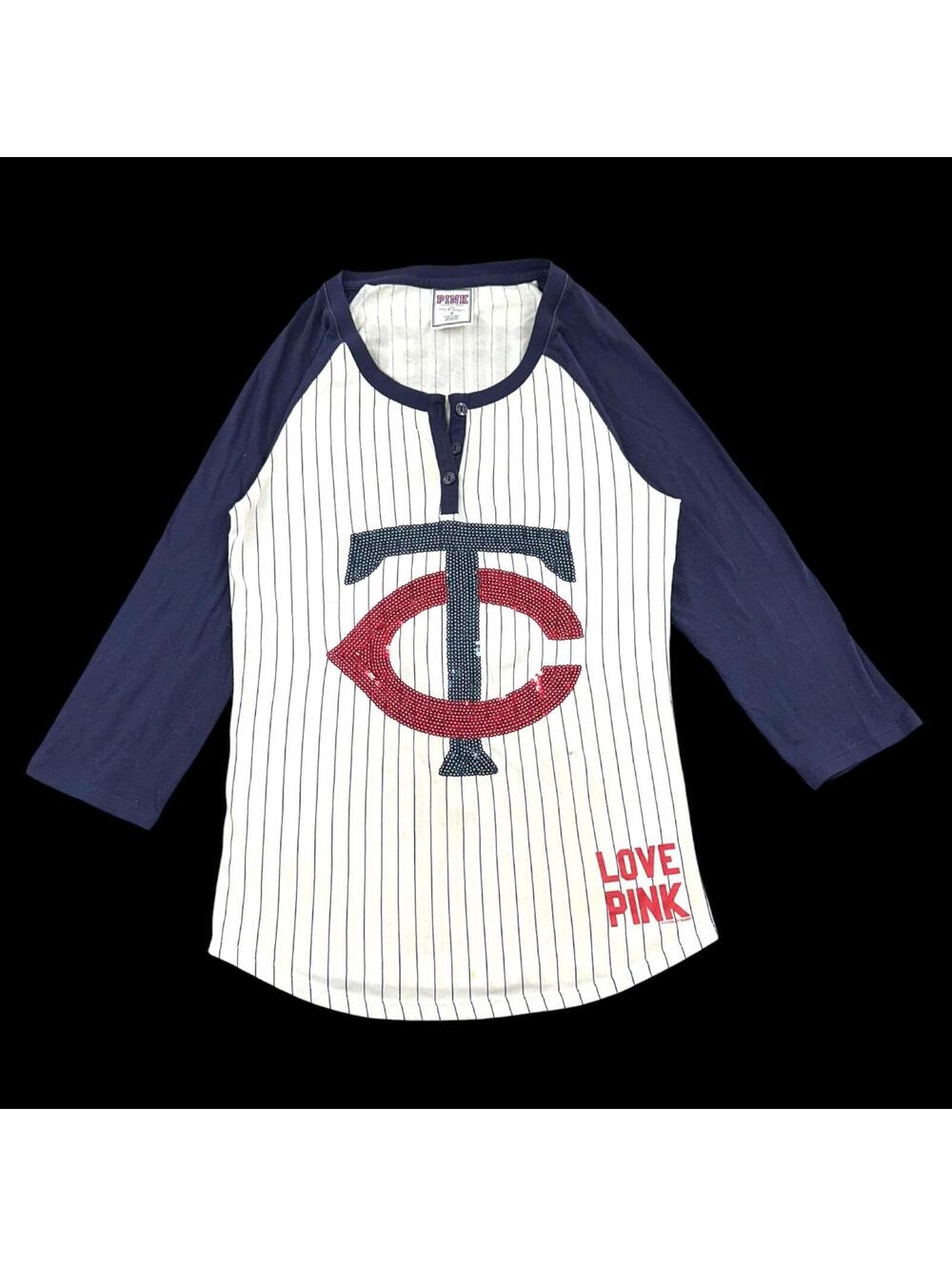 Rare Victoria's Secret PINK x MLB Minnesota Twins Sequin Jersey - Picture 2 of 8